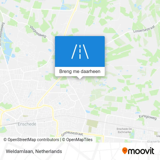 Weldamlaan kaart