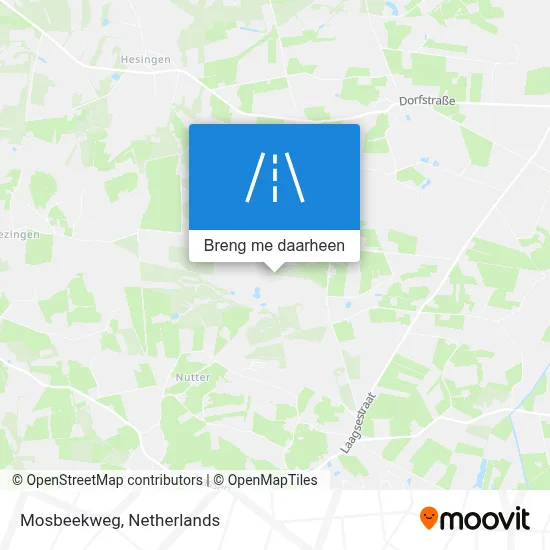 Mosbeekweg kaart