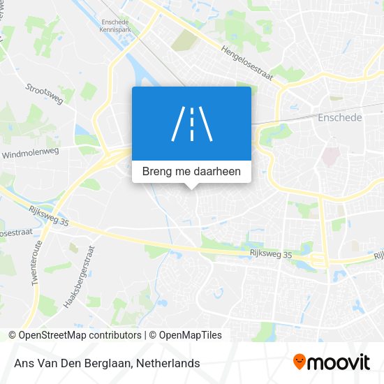 Ans Van Den Berglaan kaart