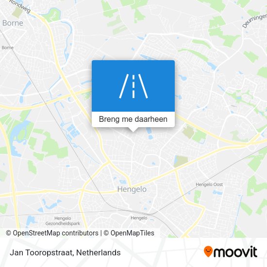 Jan Tooropstraat kaart