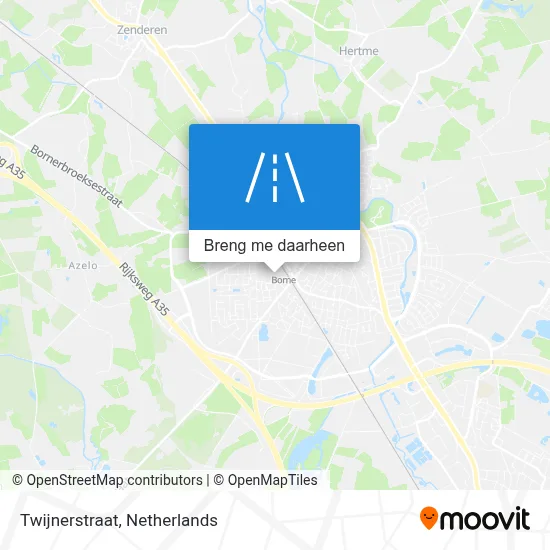 Twijnerstraat kaart