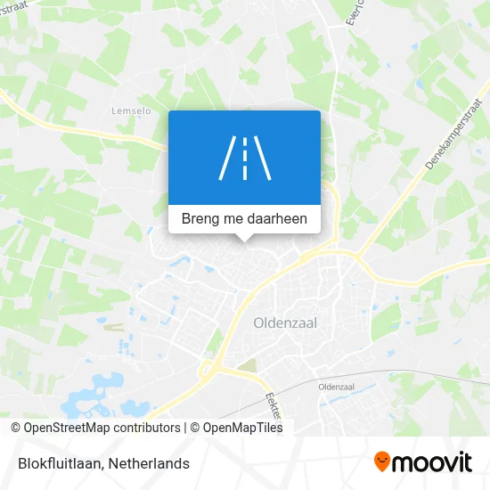 Blokfluitlaan kaart