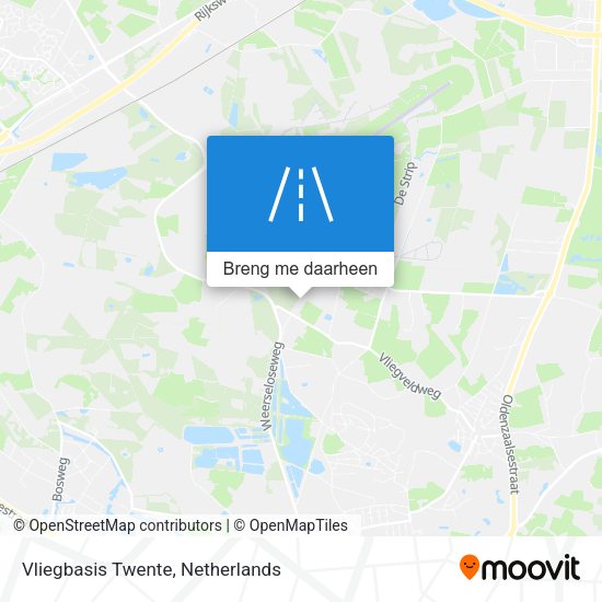 Vliegbasis Twente kaart