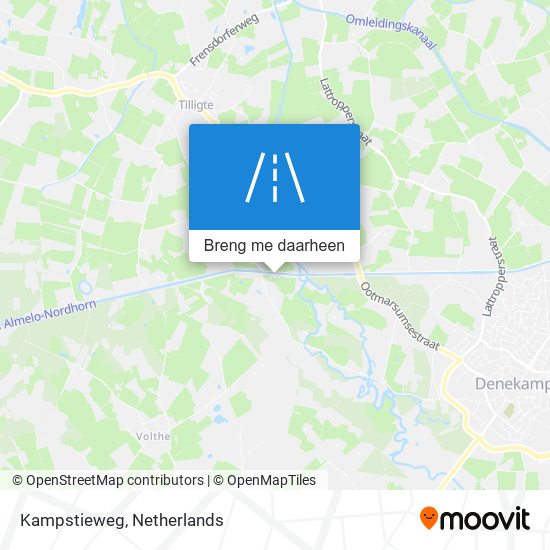 Kampstieweg kaart