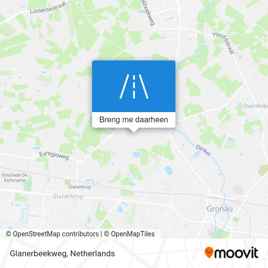 Glanerbeekweg kaart