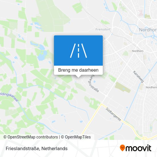 Frieslandstraße kaart