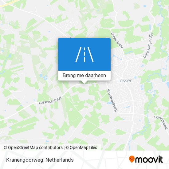 Kranengoorweg kaart