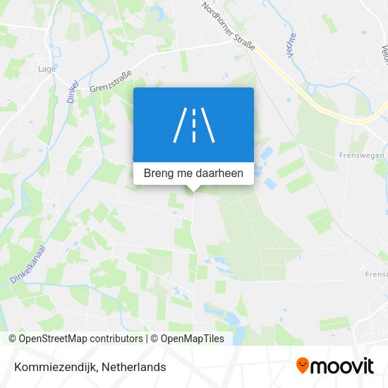 Kommiezendijk kaart