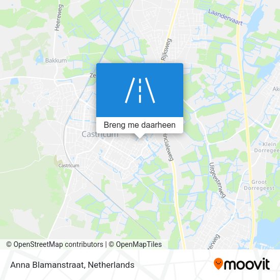 Anna Blamanstraat kaart
