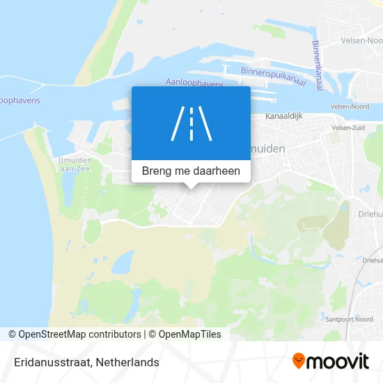 Eridanusstraat kaart