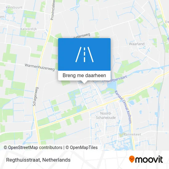 Regthuisstraat kaart
