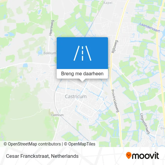 Cesar Franckstraat kaart