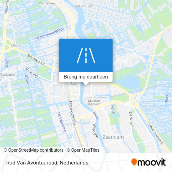 Rad Van Avontuurpad kaart