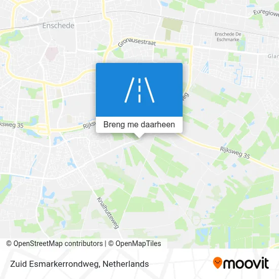 Zuid Esmarkerrondweg kaart