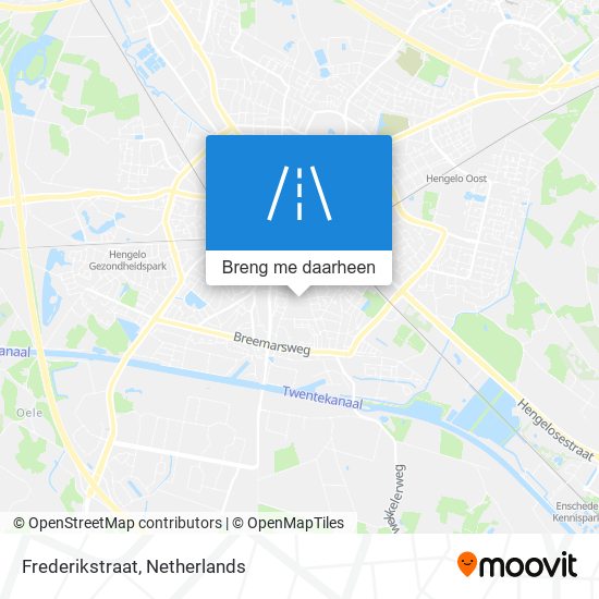 Frederikstraat kaart