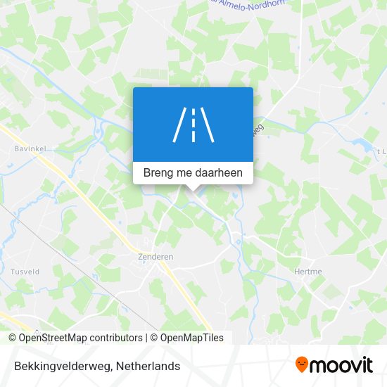 Bekkingvelderweg kaart
