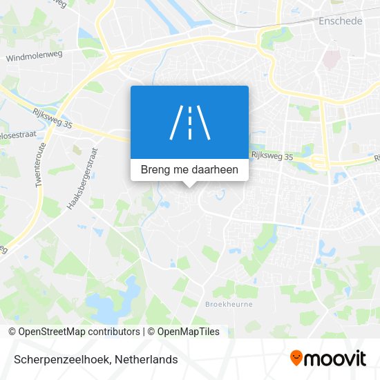 Scherpenzeelhoek kaart