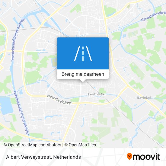 Albert Verweystraat kaart