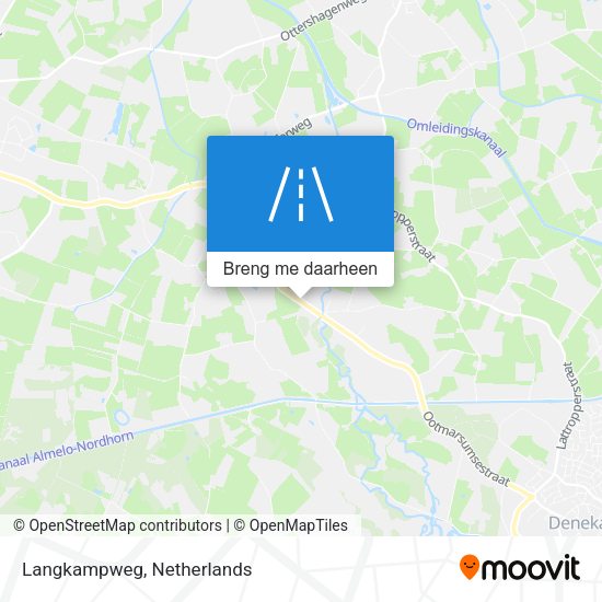 Langkampweg kaart