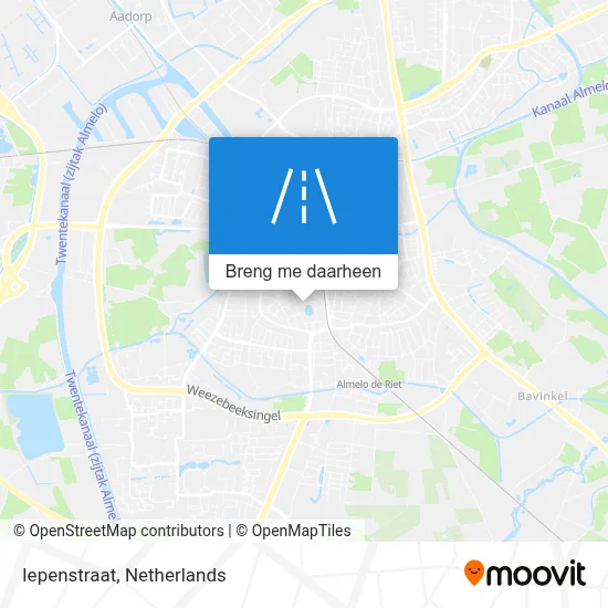 Iepenstraat kaart