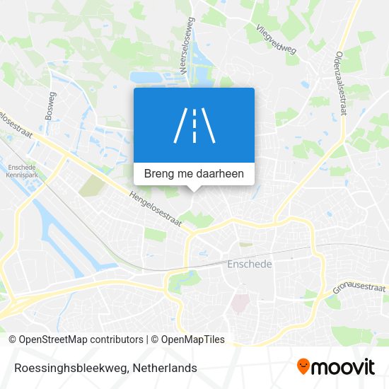 Roessinghsbleekweg kaart