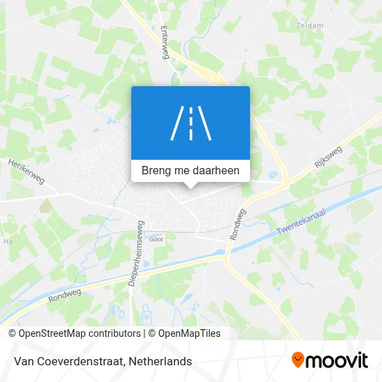Van Coeverdenstraat kaart