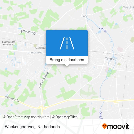 Wackengoorweg kaart