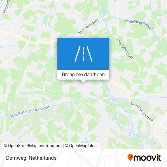 Damweg kaart