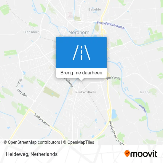 Heideweg kaart