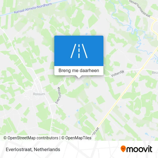 Everlostraat kaart