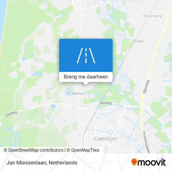 Jan Miessenlaan kaart