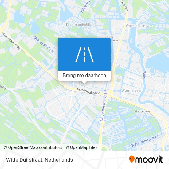 Witte Duifstraat kaart