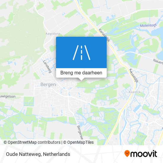 Oude Natteweg kaart