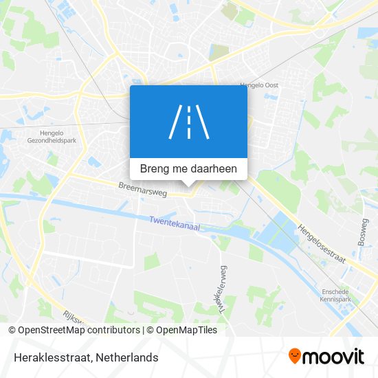 Heraklesstraat kaart