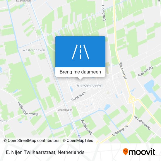 E. Nijen Twilhaarstraat kaart