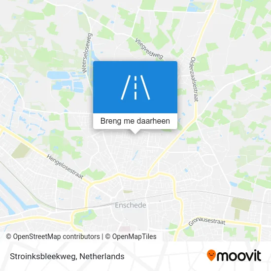 Stroinksbleekweg kaart