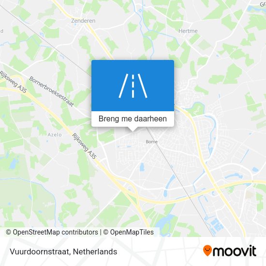 Vuurdoornstraat kaart