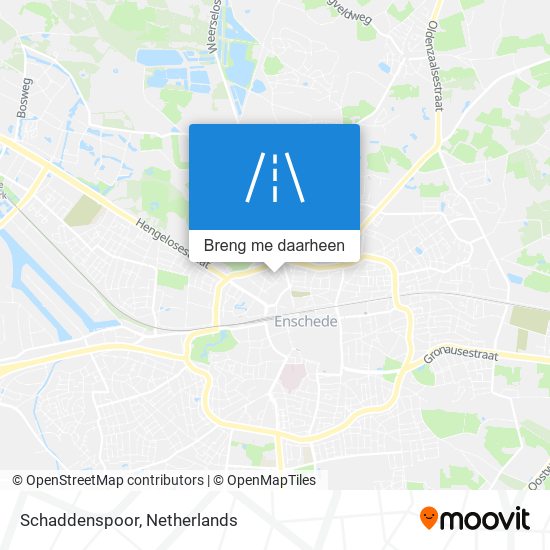 Schaddenspoor kaart