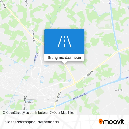 Mossendamspad kaart