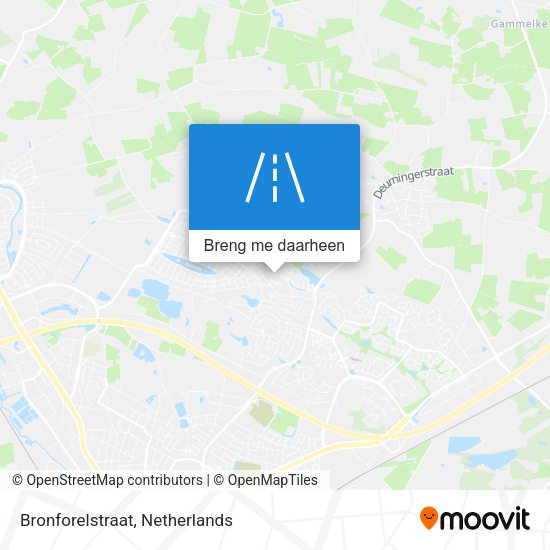 Bronforelstraat kaart