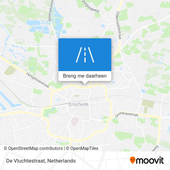 De Vluchtestraat kaart
