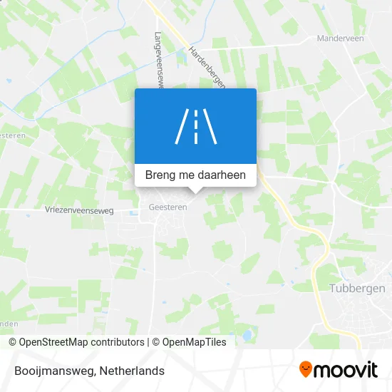Booijmansweg kaart