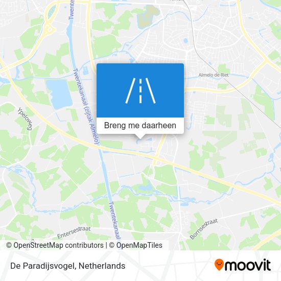 De Paradijsvogel kaart