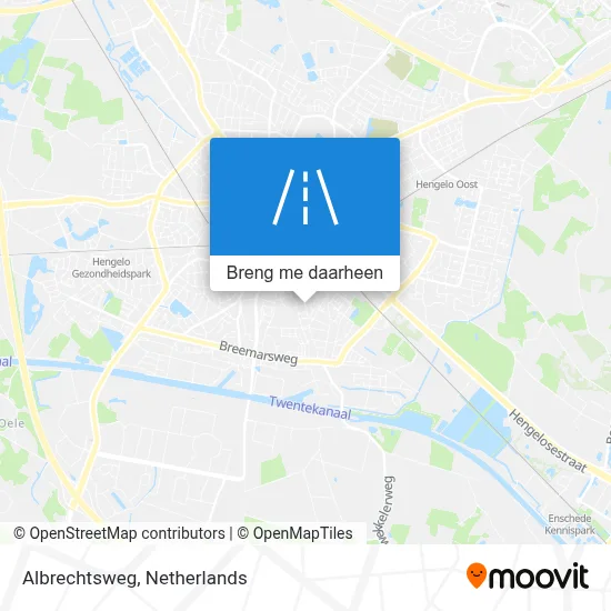Albrechtsweg kaart