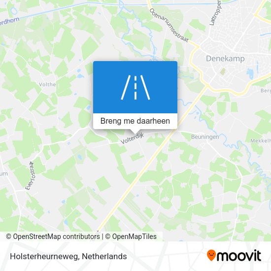 Holsterheurneweg kaart
