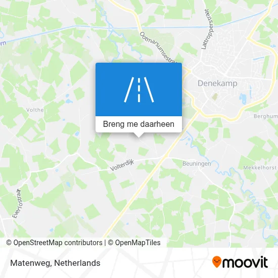 Matenweg kaart