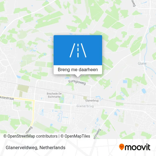 Glanerveldweg kaart