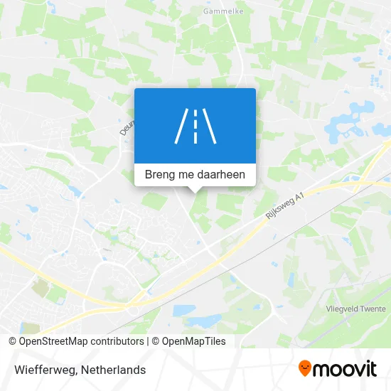Wiefferweg kaart