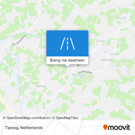 Tipweg kaart