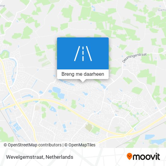 Wevelgemstraat kaart